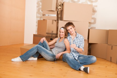 Man And Van Lee helping with a home move in a local neighborhood