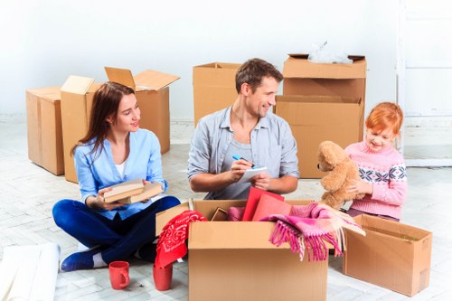 Removal team planning a flat move in Lee with careful loading and local access considerations