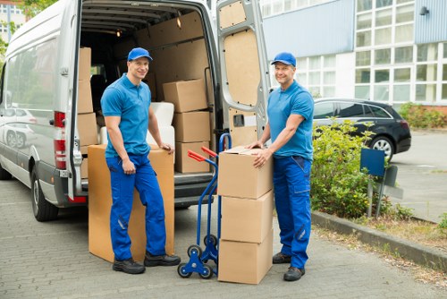 Local removals van navigating Lee streets for a same day move