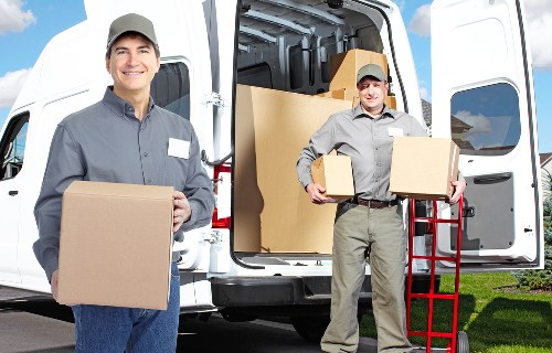 Professional removal van prepared for house removals in Lee