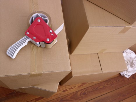 Commercial office furniture and equipment prepared for removals in Lee