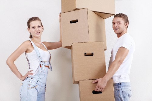 Securely loaded van with removal equipment for safe transport