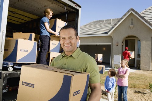 Local removal truck hire service helping with a residential move in Lee